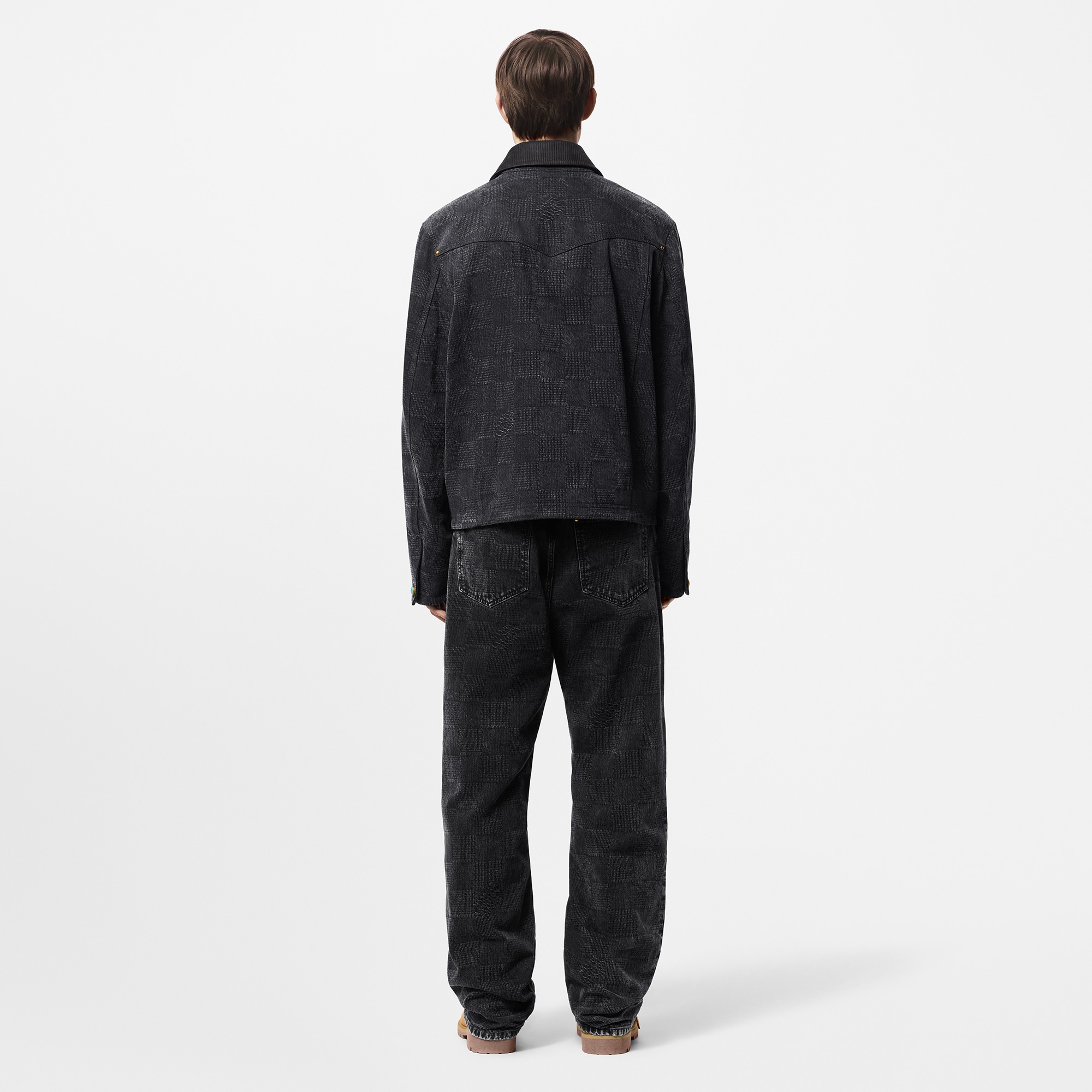 Giubbotto in stile workwear in cotone con motivo Damier  Uomo Abbigliamento Capispalla e Cappotti | LOUIS VUITTON (Zoom prodotto)