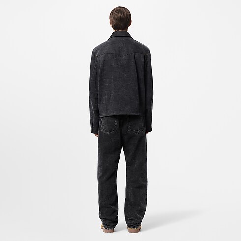 Giubbotto in stile workwear in cotone con motivo Damier Uomo Abbigliamento Capispalla e Cappotti | LOUIS VUITTON (Zoom prodotto)