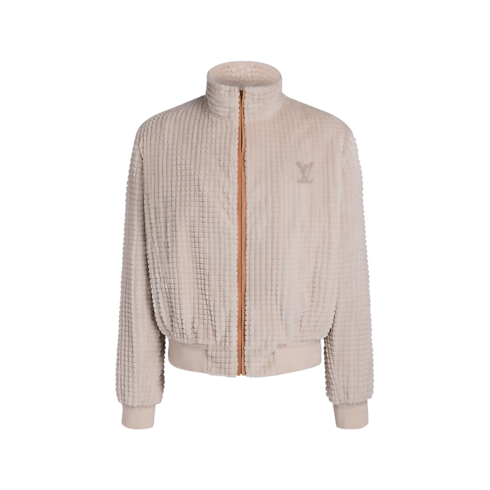 Giubbotto in visone con zip front view
