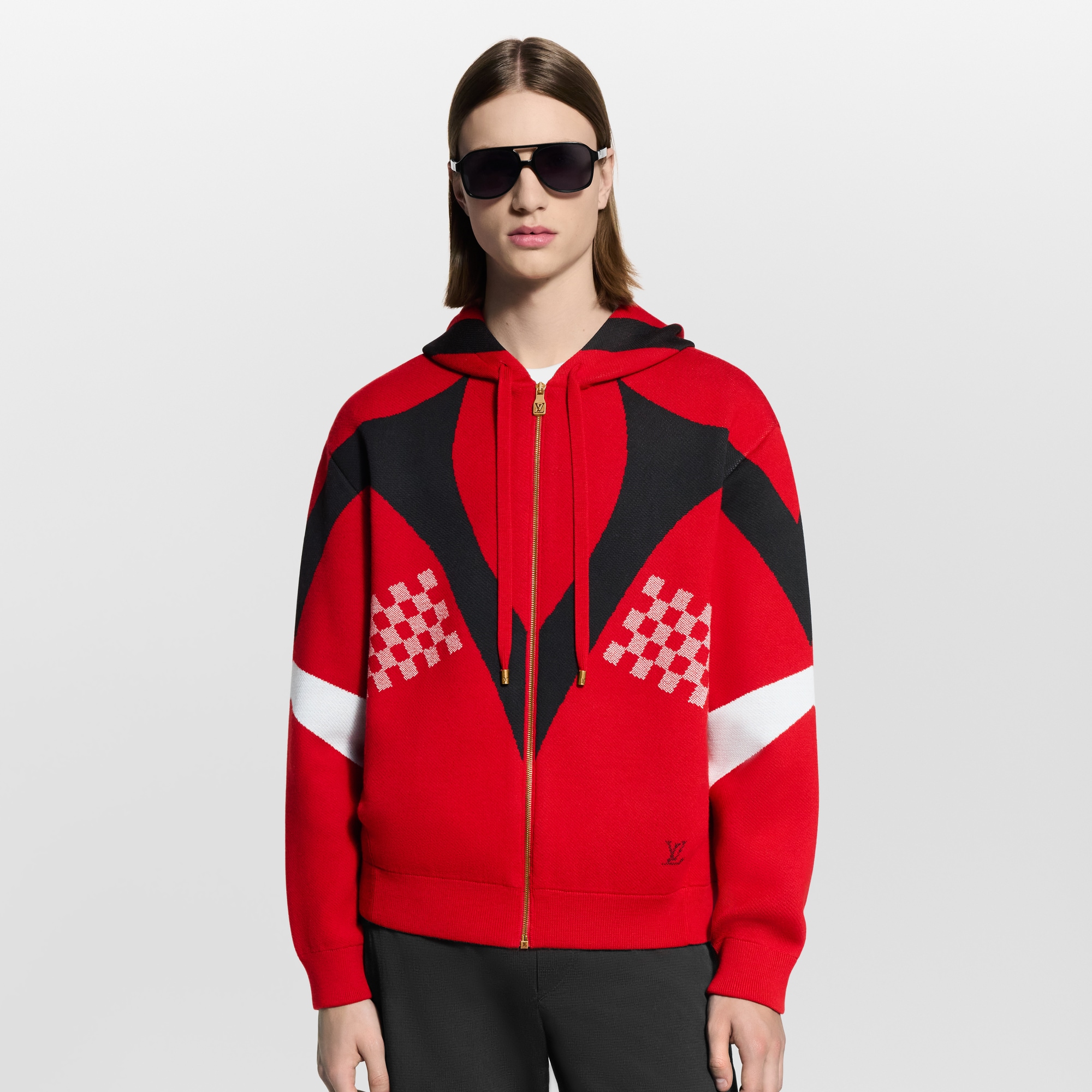 Giubbotto lavorato a maglia con cappuccio  Novità Per gli uomini LV Ski | LOUIS VUITTON (Zoom prodotto)