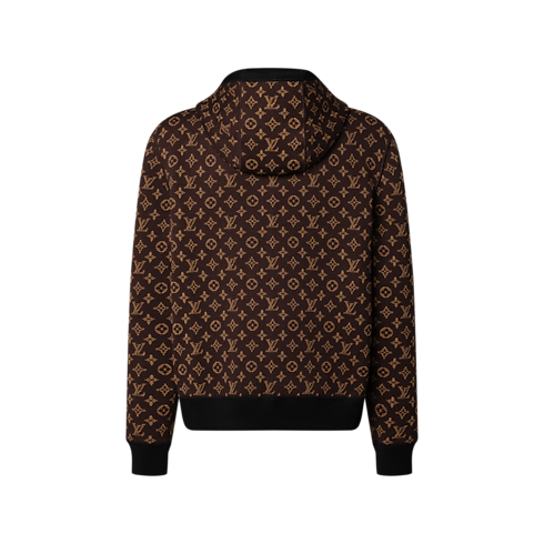 Giubbotto lavorato a maglia double face reversibile con cappuccio e motivo Monogram other view
