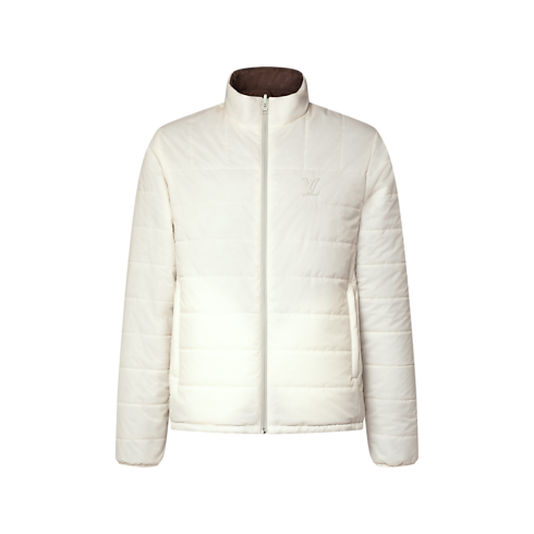 Giubbotto leggero imbottito reversibile con motivo Monogram front view