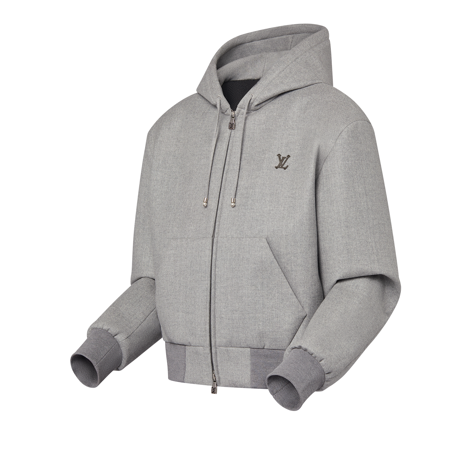 Giubbotto sartoriale in lana tecnica con cappuccio  Uomo Abbigliamento Capispalla e Cappotti | LOUIS VUITTON (Zoom prodotto)