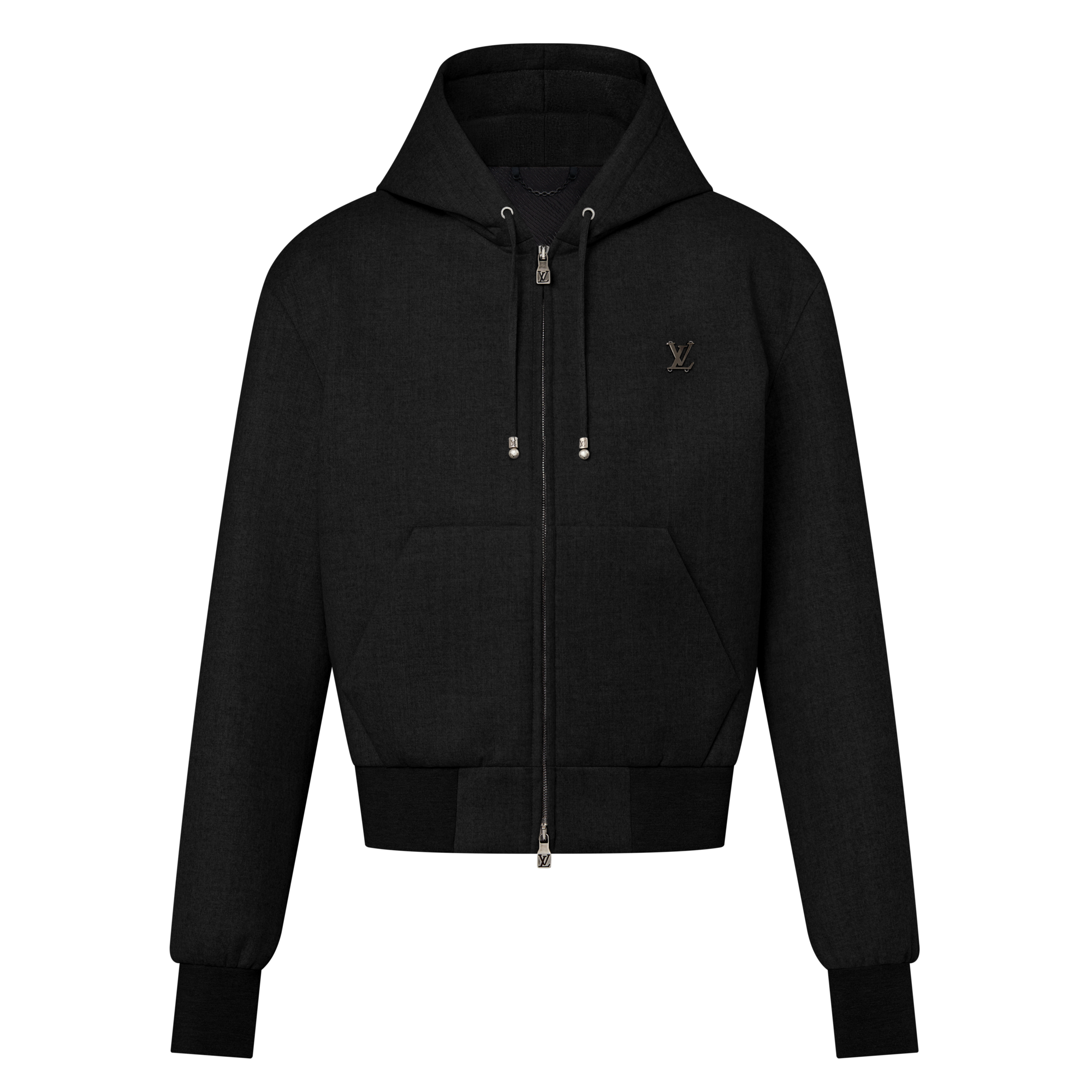 Giubbotto sartoriale in lana tecnica con cappuccio  Uomo Abbigliamento Capispalla e Cappotti | LOUIS VUITTON (Zoom prodotto)