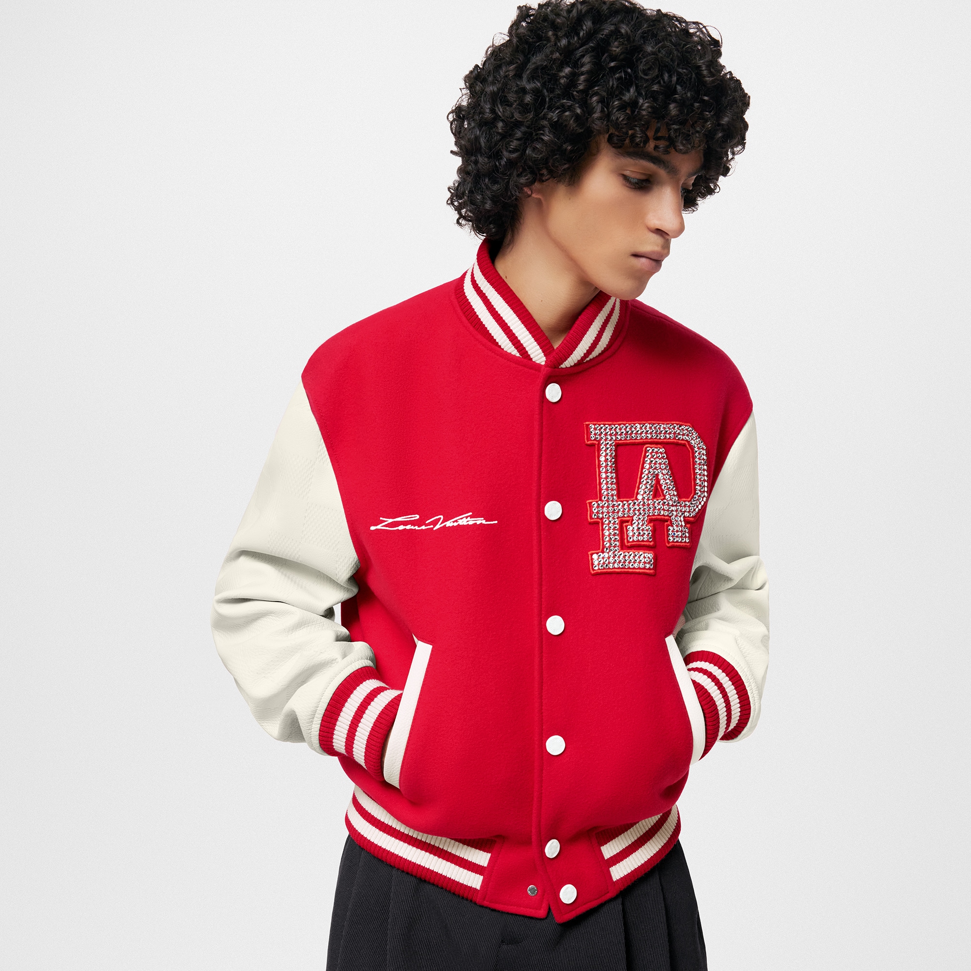 Giubbotto Varsity in pelle  Uomo Abbigliamento Capispalla e Cappotti | LOUIS VUITTON (Zoom prodotto)