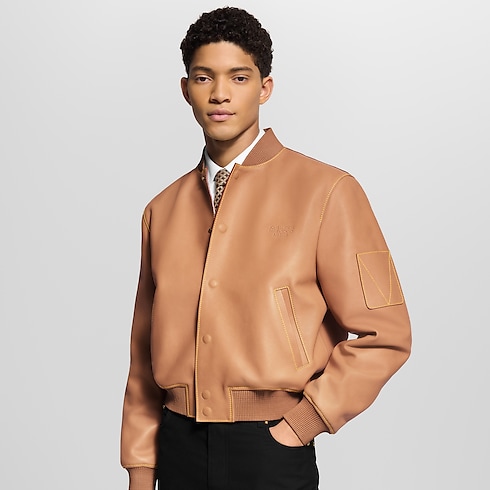 Giubbotto Varsity in pelle naturale Uomo Abbigliamento Capispalla e Cappotti | LOUIS VUITTON (Zoom prodotto)