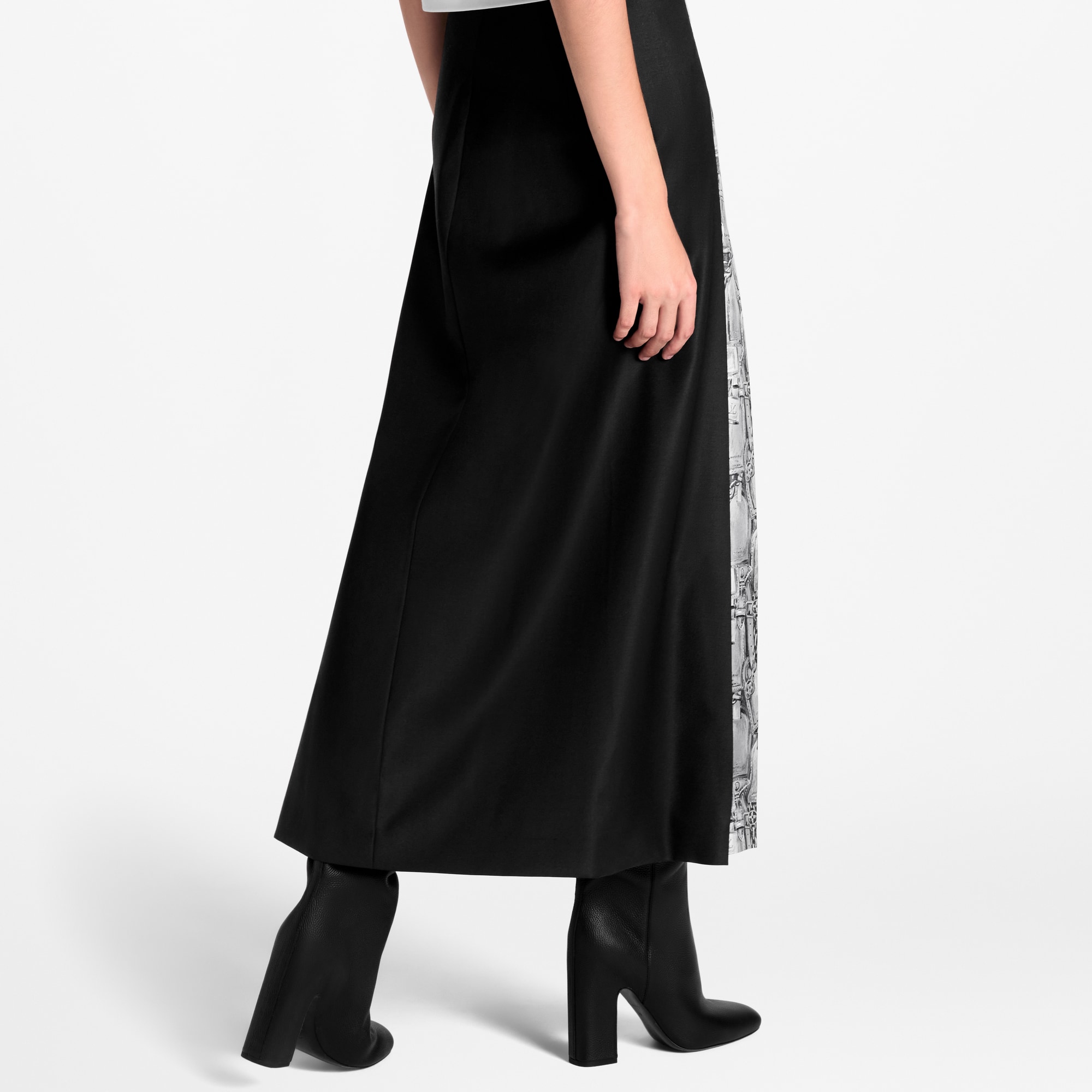 Gonna a strati con motivo di porte adresse stampato  Donna Abbigliamento Gonne e Shorts | LOUIS VUITTON (Zoom prodotto)