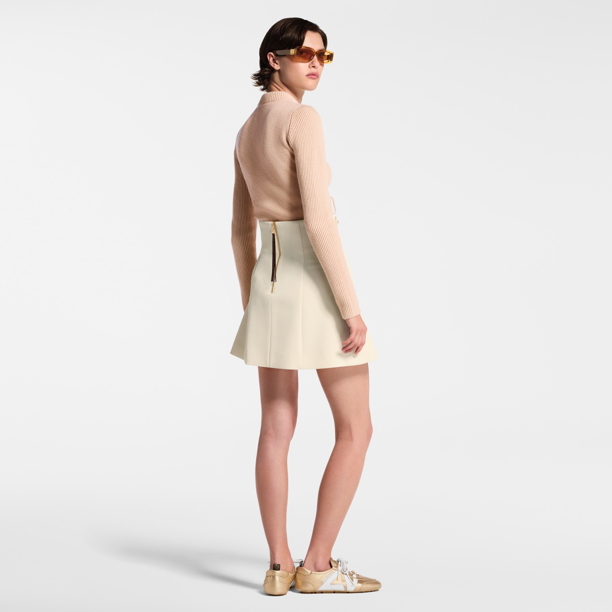 Gonna con bottoni con finitura martellata  Donna Abbigliamento Gonne e Shorts | LOUIS VUITTON (Zoom prodotto)