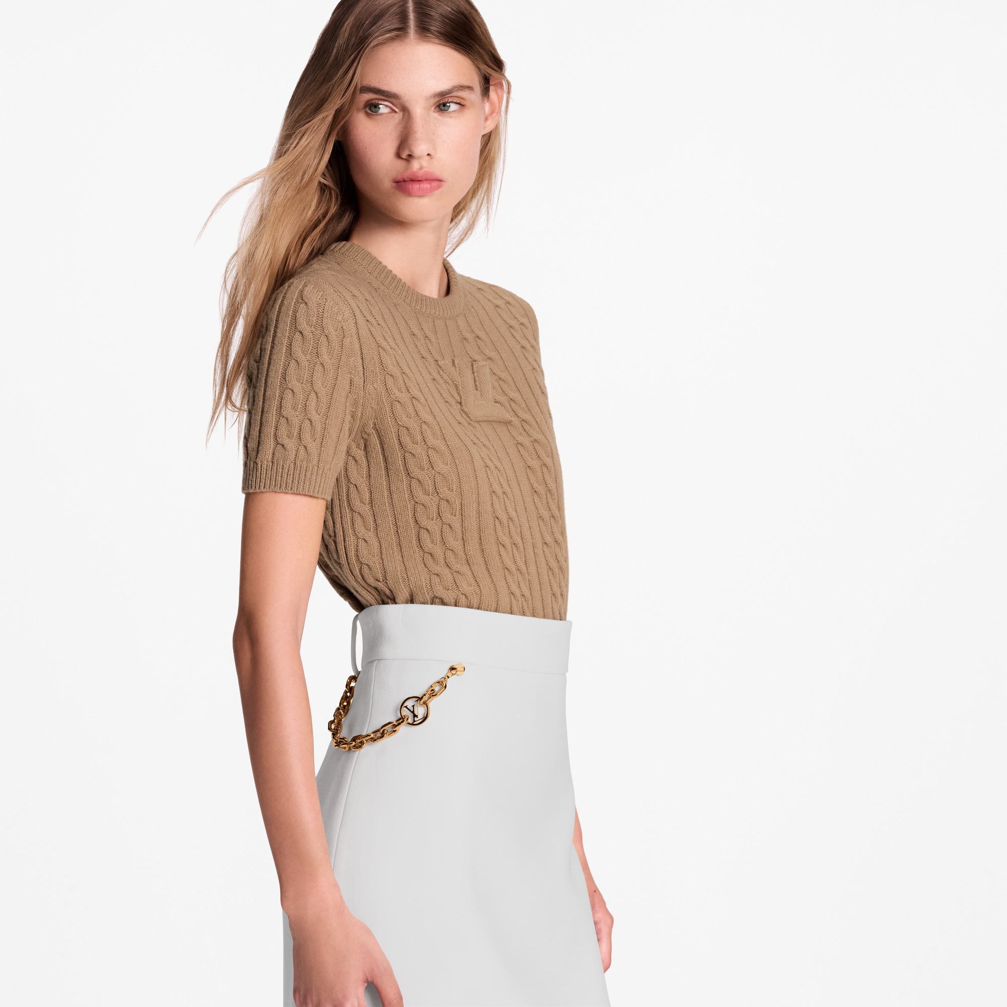 Gonna con catenella e iniziali LV  Donna Abbigliamento Gonne e Shorts | LOUIS VUITTON (Zoom prodotto)