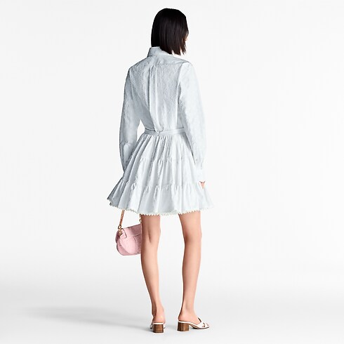 Gonna con motivo Monogram in fil coupé Donna Abbigliamento Gonne e Shorts | LOUIS VUITTON (Zoom prodotto)