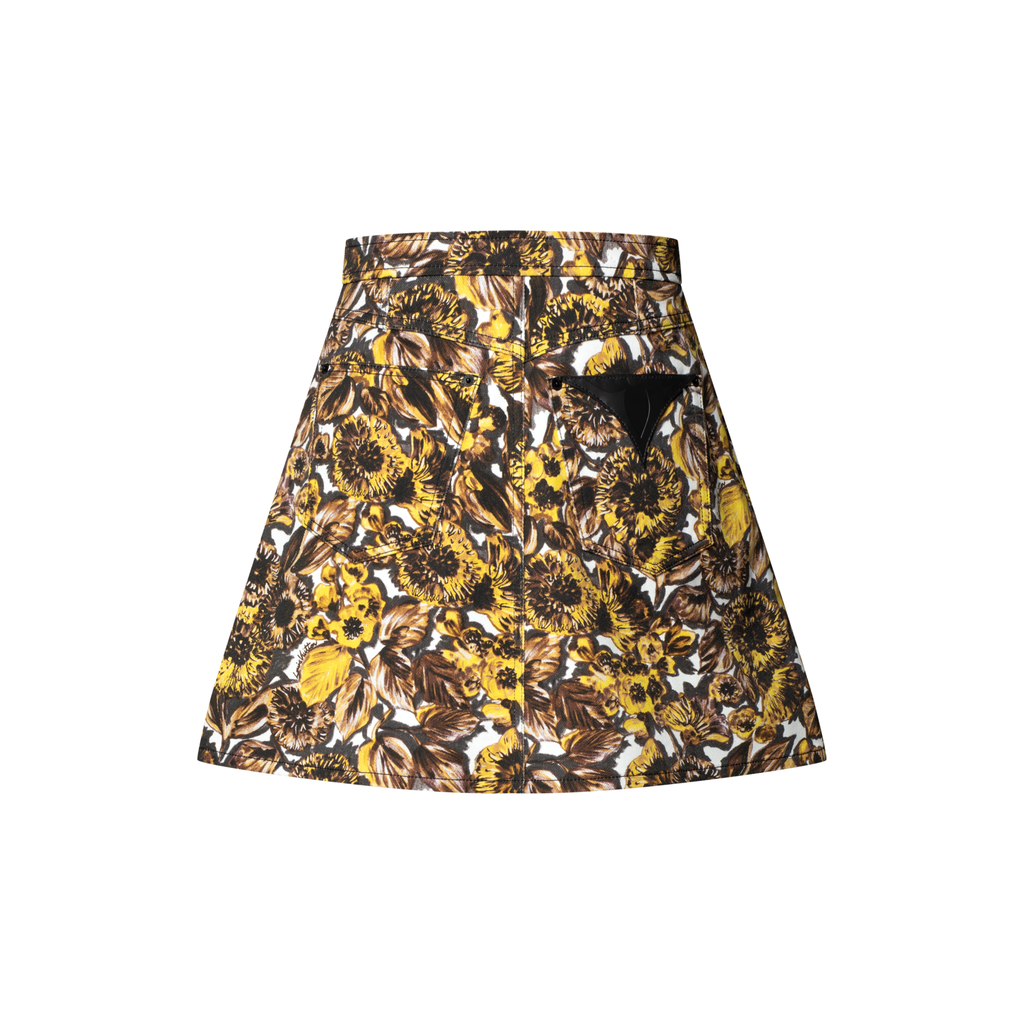 Gonna con stampa a fiori e bottone anteriore  Donna Abbigliamento Gonne e Shorts | LOUIS VUITTON (Zoom prodotto)