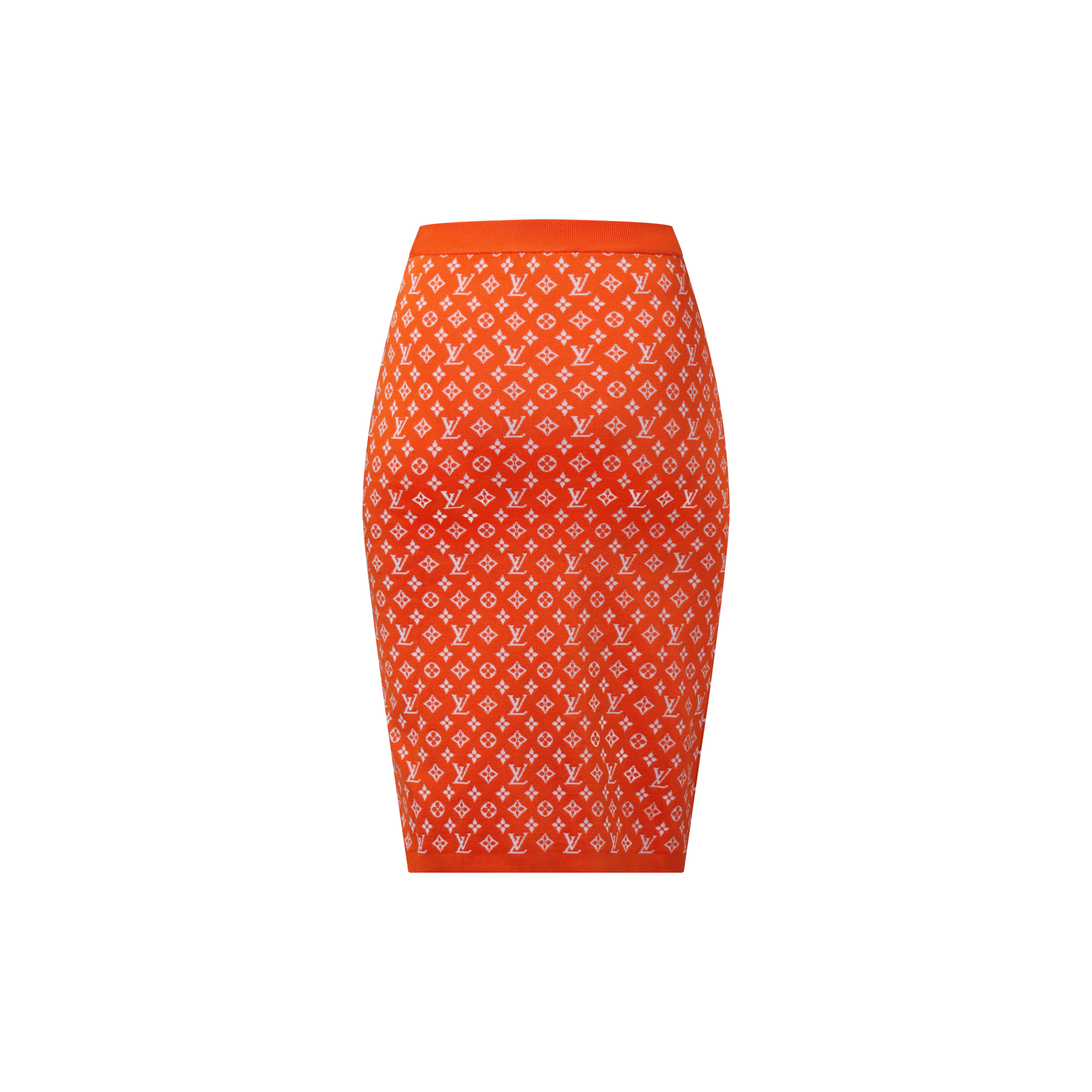 Gonna in maglia con motivo Monogram in trama jacquard  Donna Abbigliamento Maglieria | LOUIS VUITTON (Zoom prodotto)
