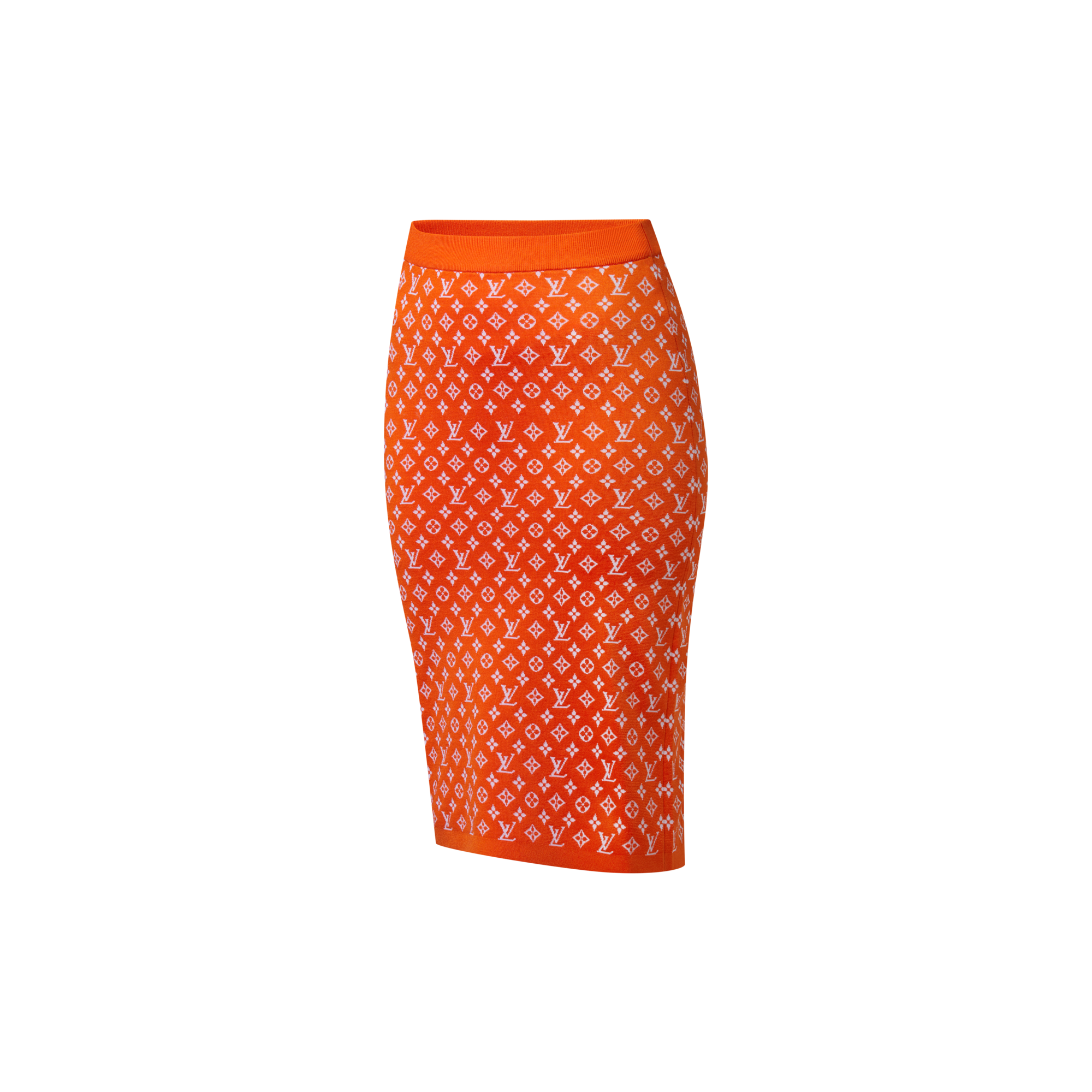 Gonna in maglia con motivo Monogram in trama jacquard  Donna Abbigliamento Maglieria | LOUIS VUITTON (Zoom prodotto)