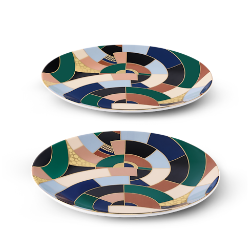 Illusion Set of 2 Bread Plates Bauli, Viaggio e Casa Casa e Art de la Table Art de la Table | LOUIS VUITTON (Zoom prodotto)