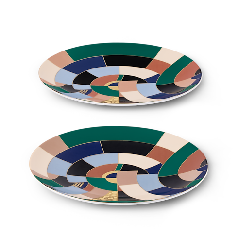 Illusion Set of 2 Dessert Plates Bauli, Viaggio e Casa Casa e Art de la Table Art de la Table | LOUIS VUITTON (Zoom prodotto)