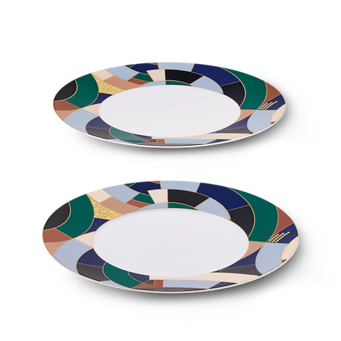 Illusion Set of 2 Dinner Plates Bauli, Viaggio e Casa Casa e Art de la Table Art de la Table | LOUIS VUITTON (Zoom prodotto)