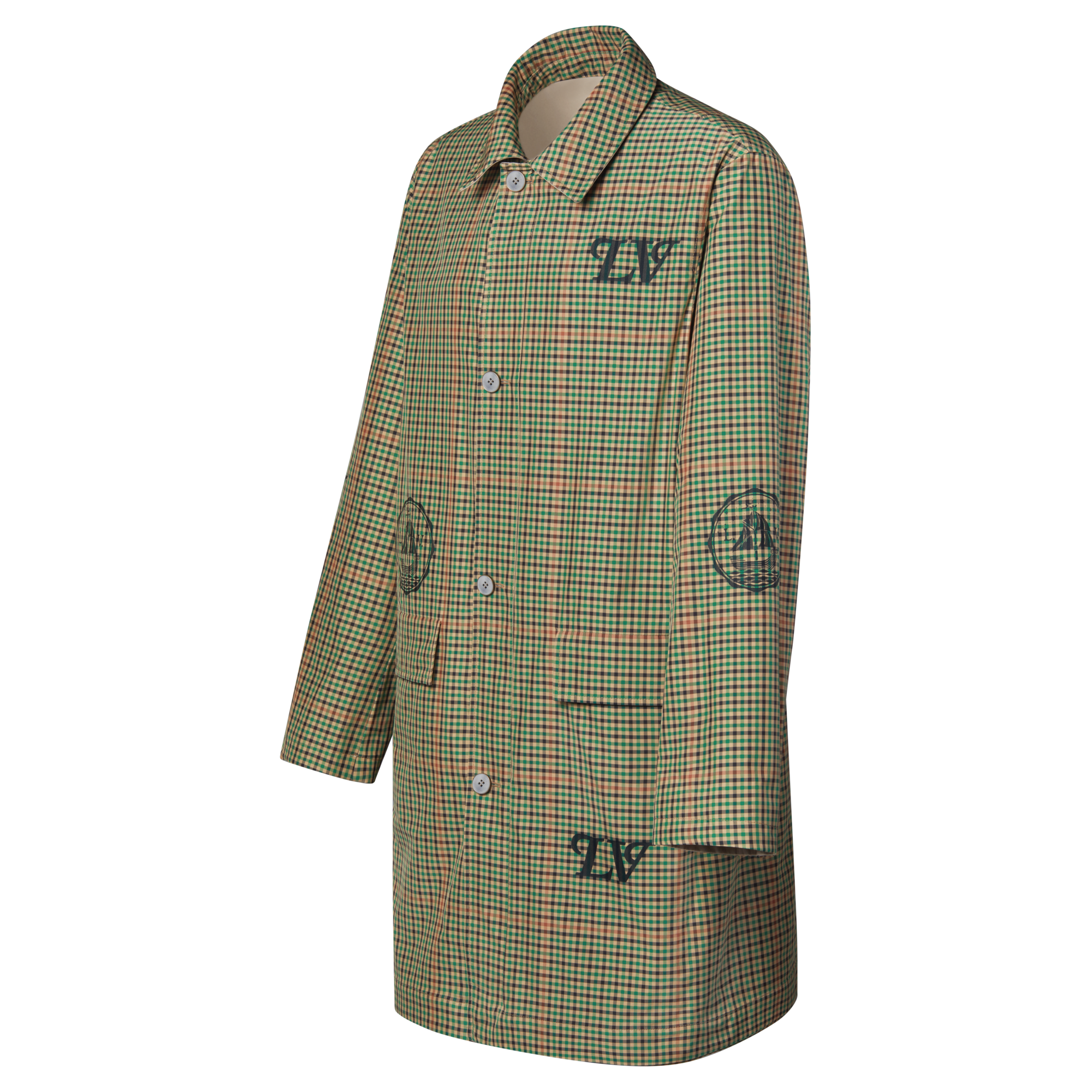 Impermeabile reversibile con motivo grafico  Uomo Abbigliamento Capispalla e Cappotti | LOUIS VUITTON (Zoom prodotto)