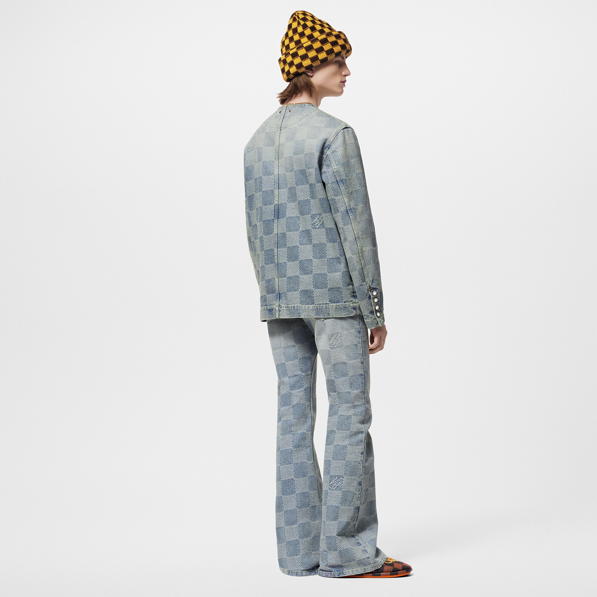 Jeans boot-cut con motivo Damier  Uomo Abbigliamento Collezione Denim | LOUIS VUITTON (Zoom prodotto)