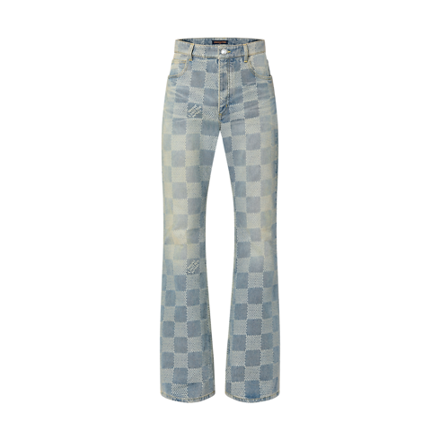 Jeans boot-cut con motivo Damier Uomo Abbigliamento Collezione Denim | LOUIS VUITTON (Zoom prodotto)