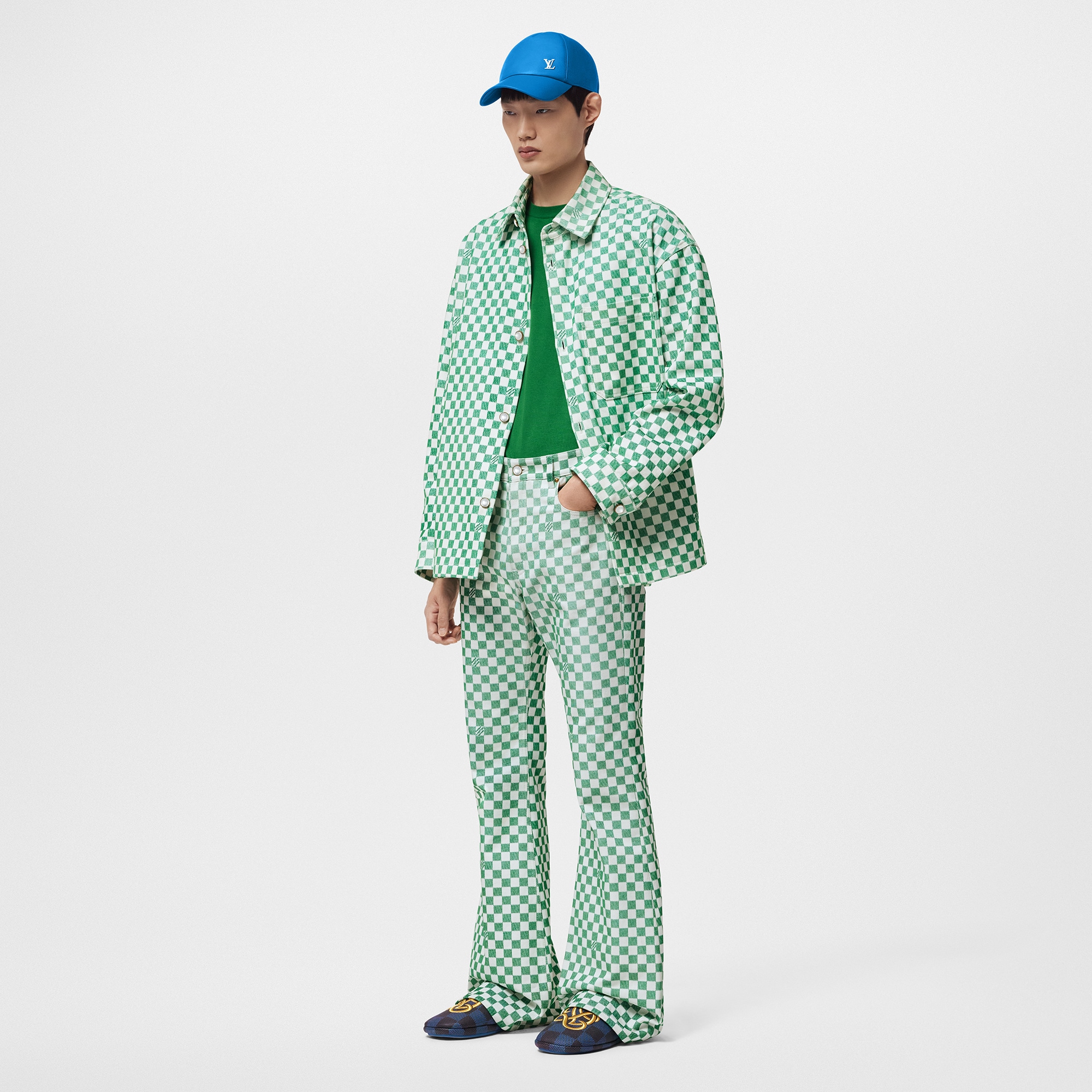 Jeans boot-cut con motivo Damier  Uomo Abbigliamento Collezione Denim | LOUIS VUITTON (Zoom prodotto)