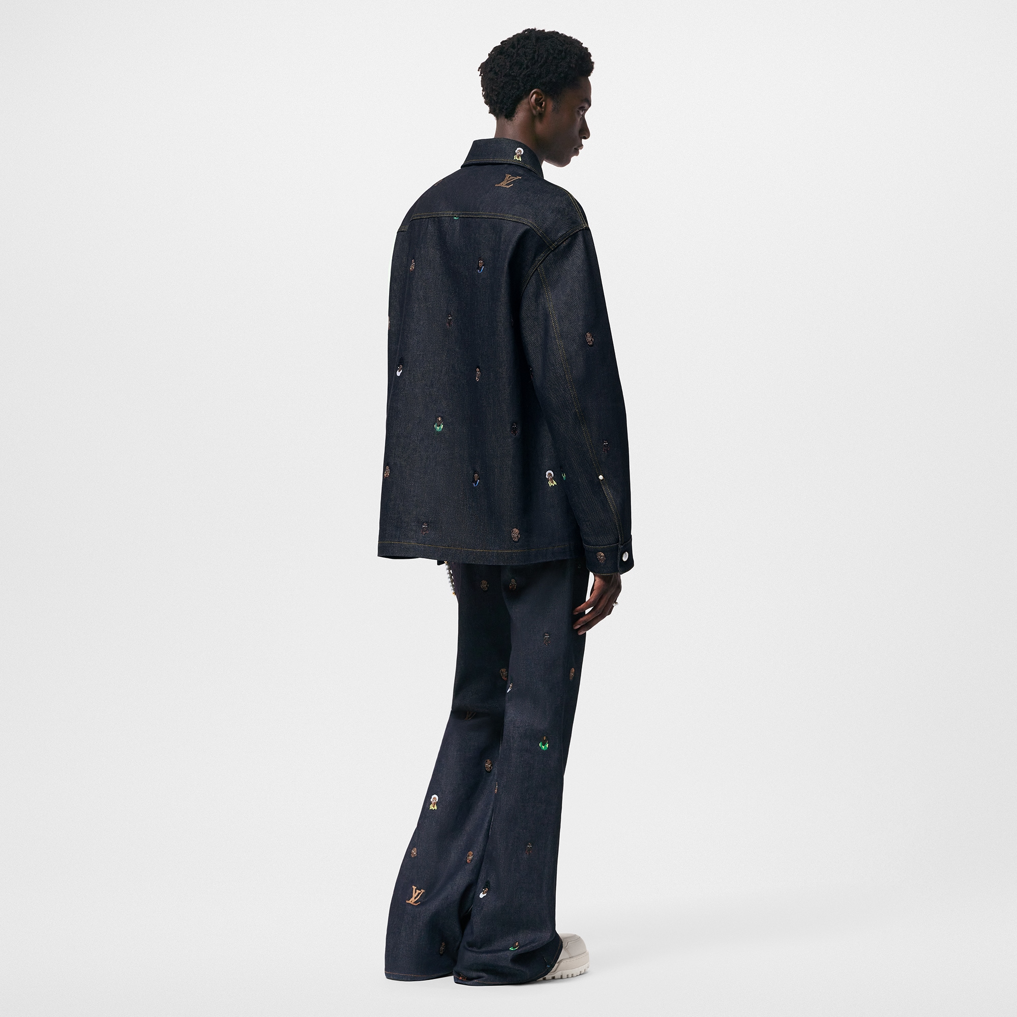 Jeans boot-cut con ricami  Uomo Abbigliamento Collezione Denim | LOUIS VUITTON (Zoom prodotto)