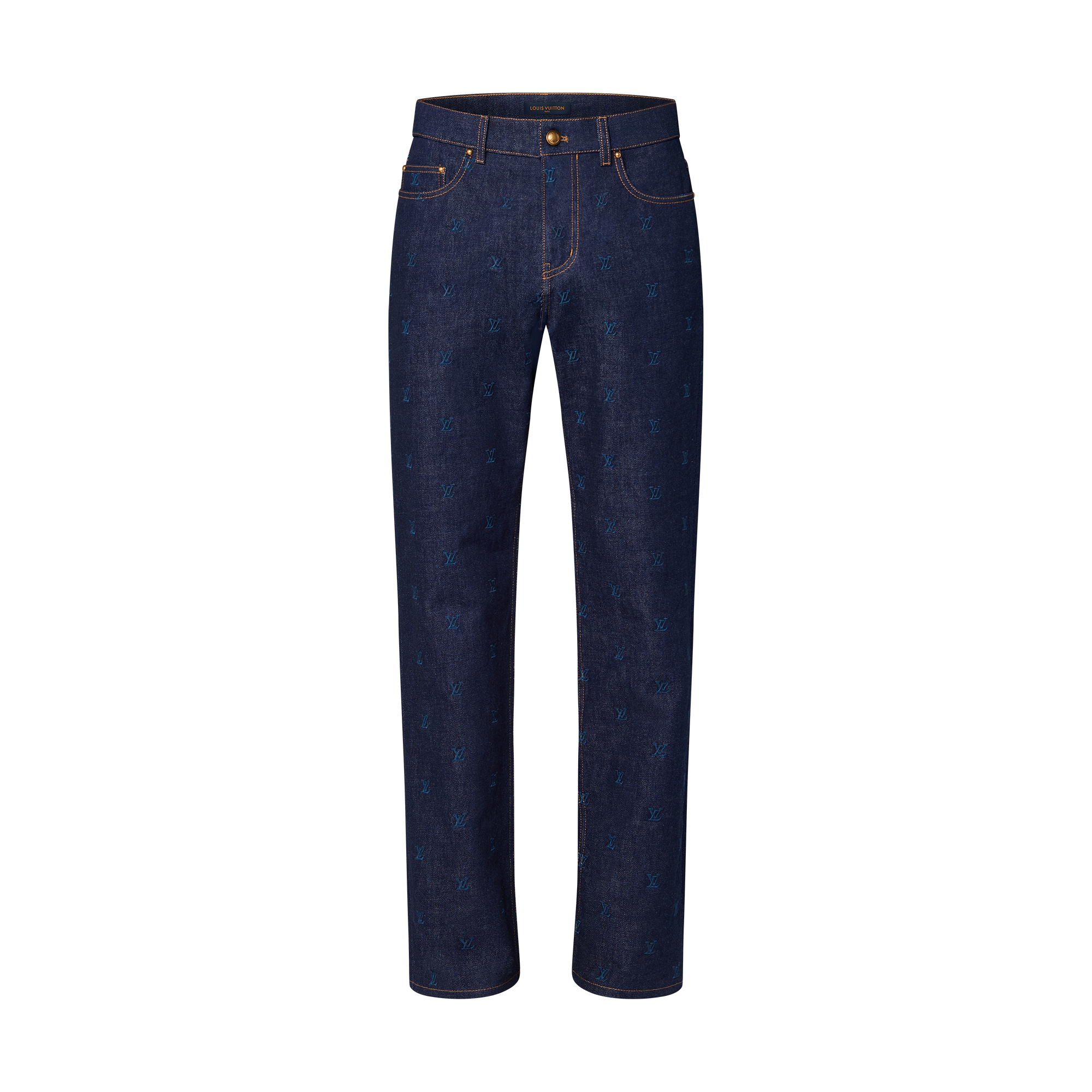Jeans con firme LV Blason ricamate  Uomo Abbigliamento Collezione Denim | LOUIS VUITTON (Zoom prodotto)