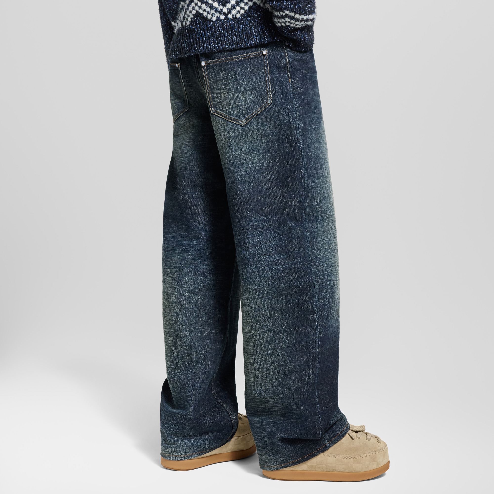 Jeans con gamba ampia  Uomo Abbigliamento Collezione Denim | LOUIS VUITTON (Zoom prodotto)