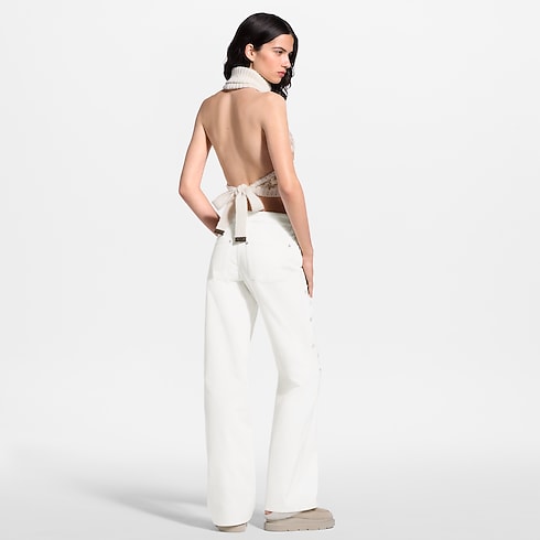 Jeans con gamba ampia e dettagli iconici con paillettes ambiance view