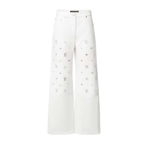 Jeans con gamba ampia e dettagli iconici con paillettes front view