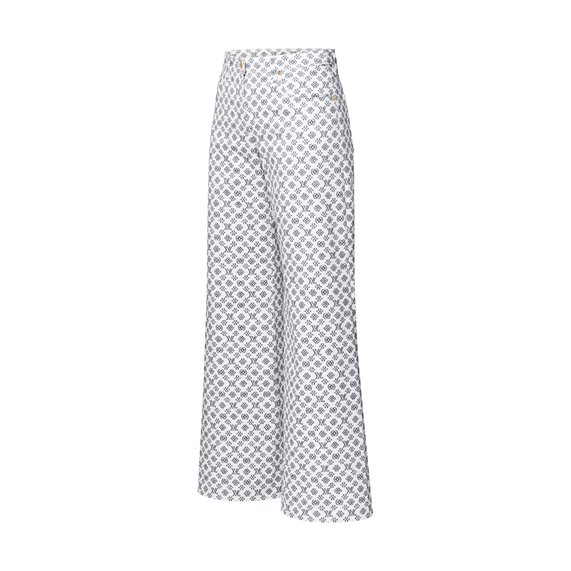 Jeans con motivo Monogram Blurry in fil coupé  Donna Abbigliamento Pantaloni | LOUIS VUITTON (Zoom prodotto)