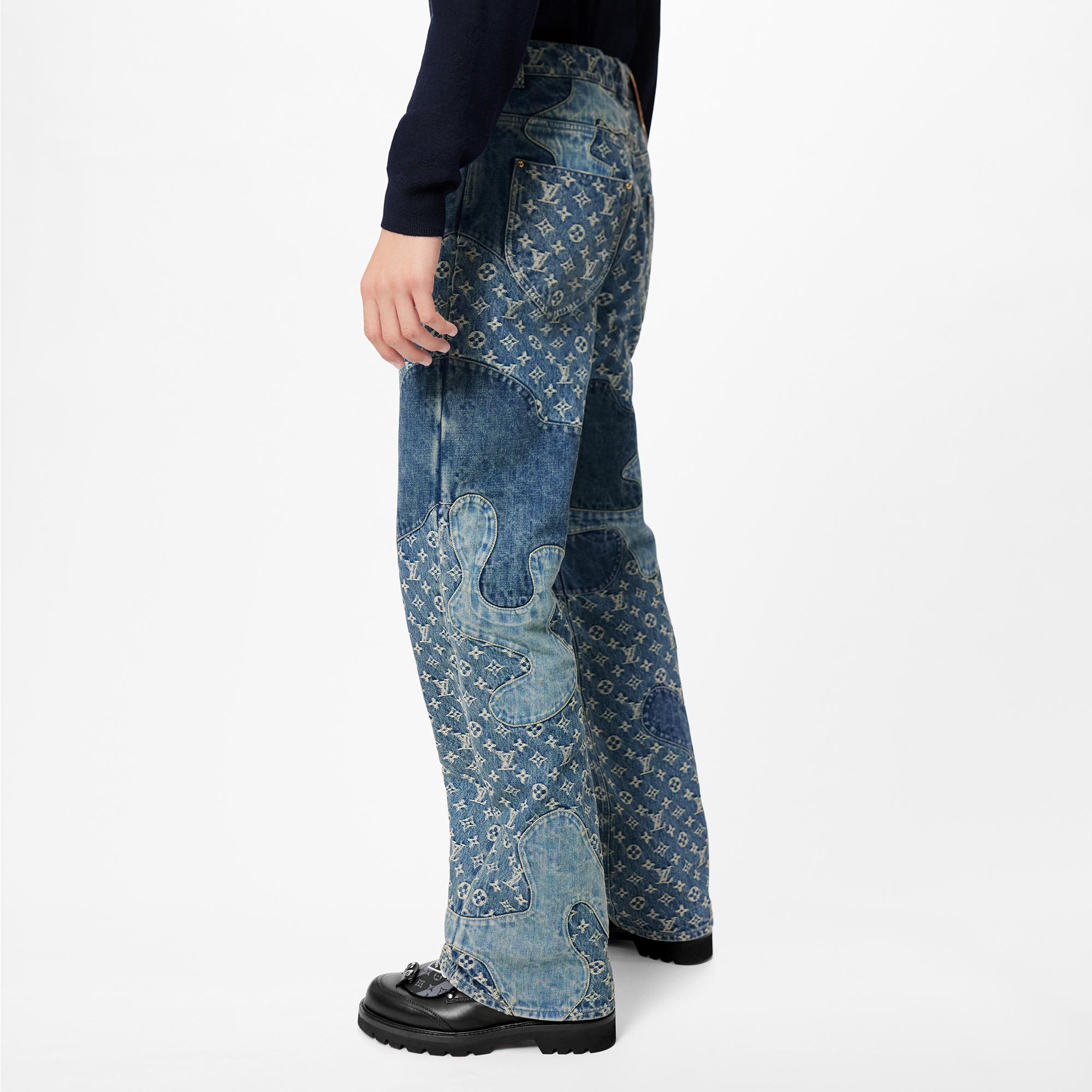 Jeans con motivo Monogram Patchwork - Abbigliamento | LOUIS VUITTON