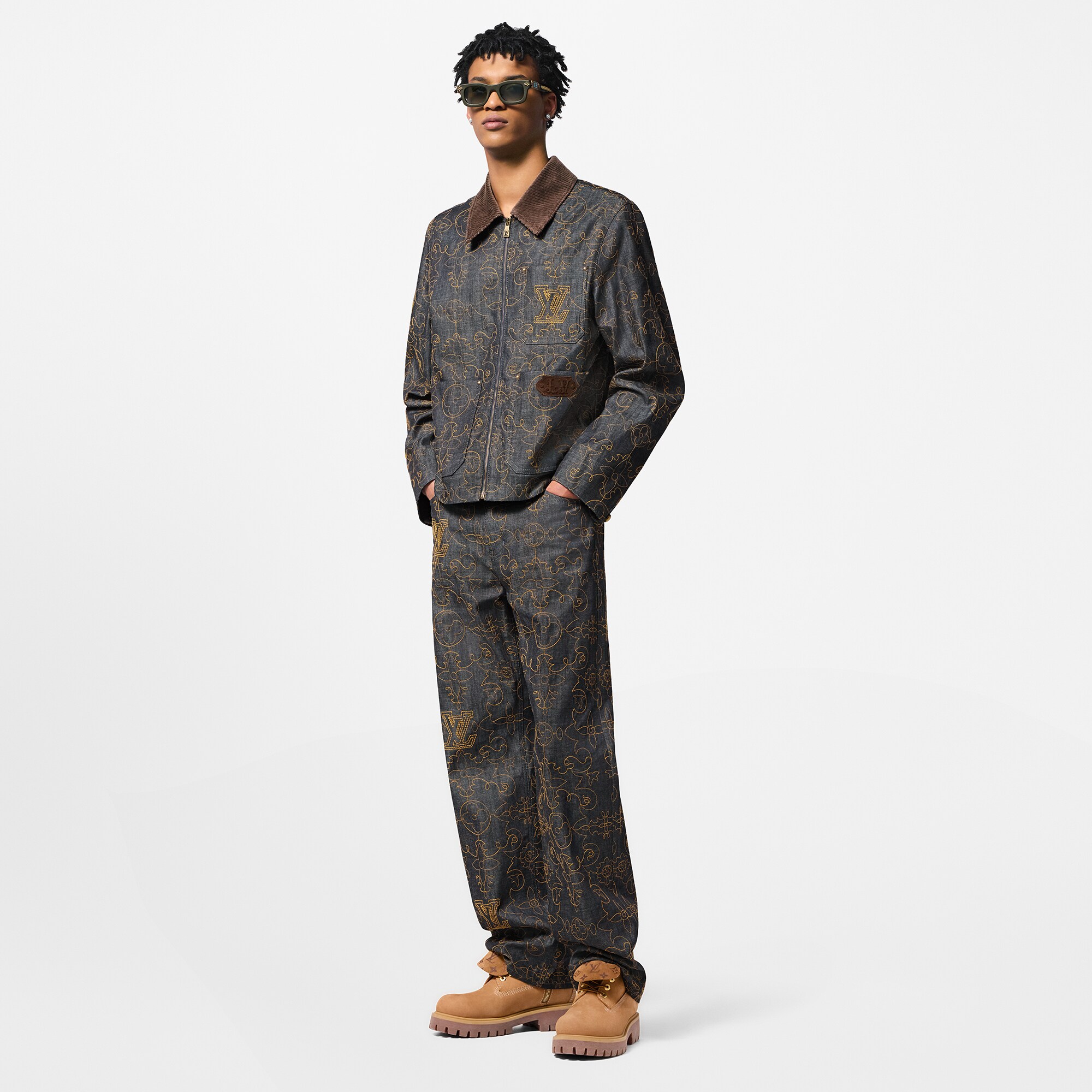 Jeans con ricami  Uomo Abbigliamento Collezione Denim | LOUIS VUITTON (Zoom prodotto)