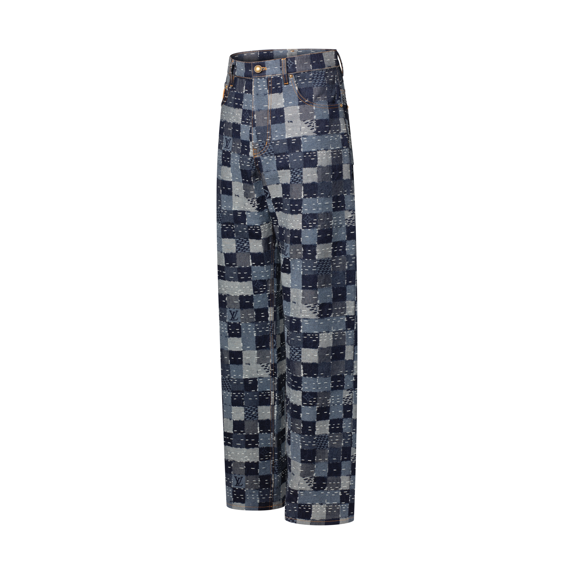 Jeans da skate con motivo Damier  Uomo Abbigliamento Collezione Denim | LOUIS VUITTON (Zoom prodotto)