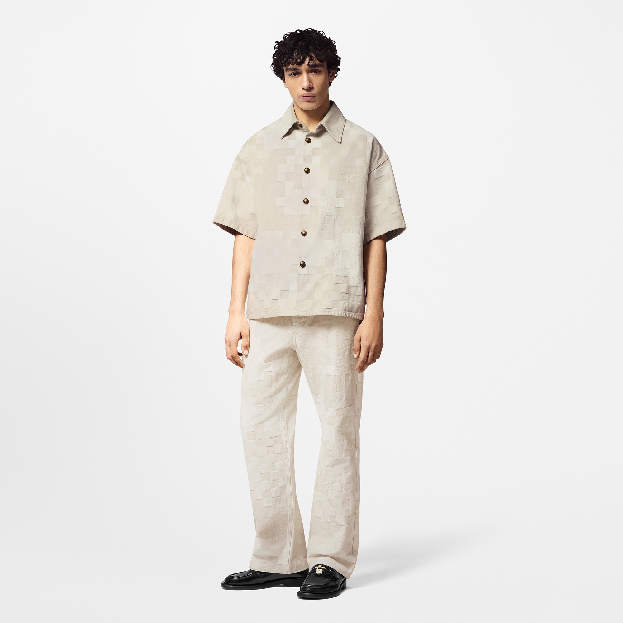 Jeans da skate con motivo Damoflage in trama jacquard  Uomo Abbigliamento Collezione Denim | LOUIS VUITTON (Zoom prodotto)
