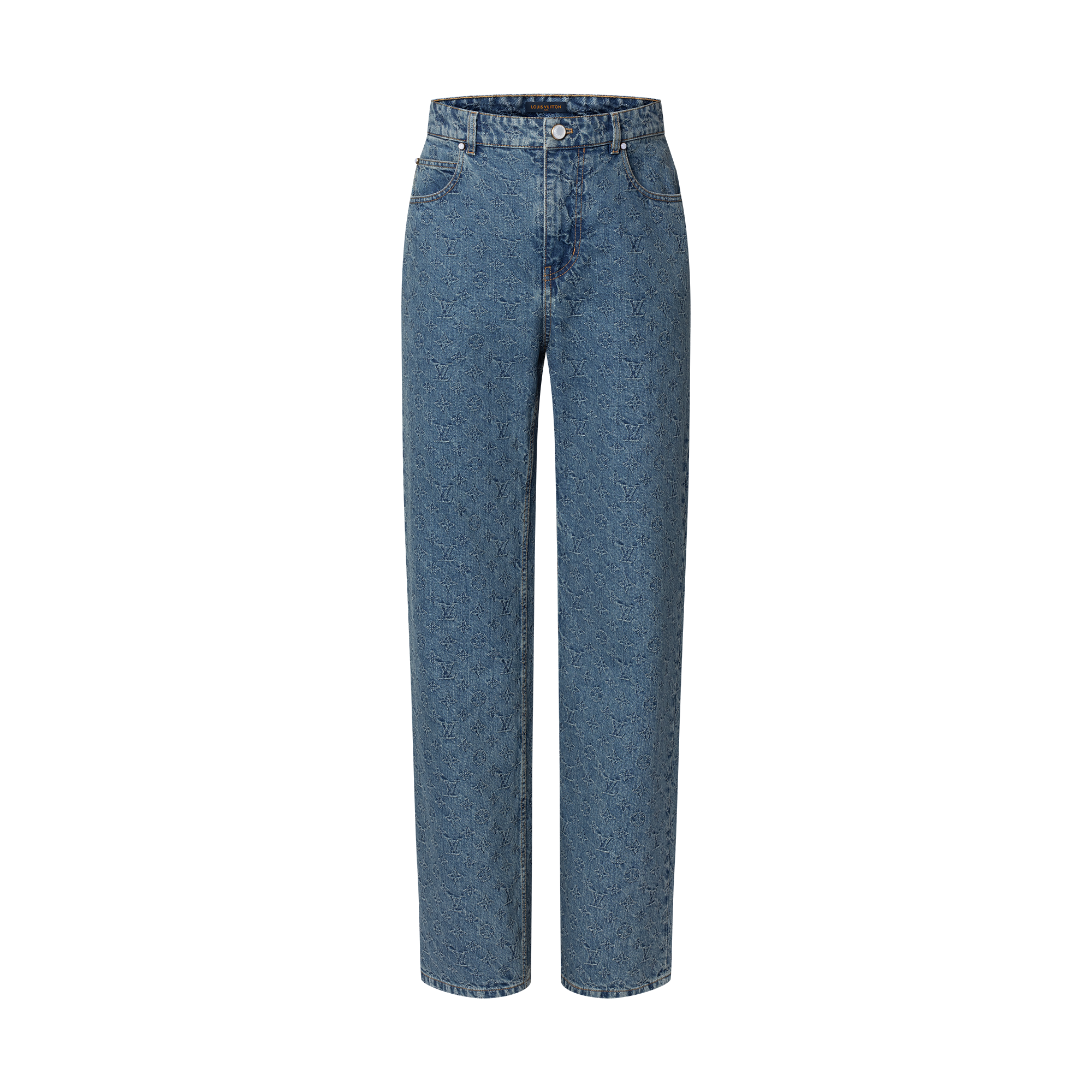 Jeans da skate con motivo Monogram in trama jacquard  Uomo Abbigliamento Collezione Denim | LOUIS VUITTON (Zoom prodotto)