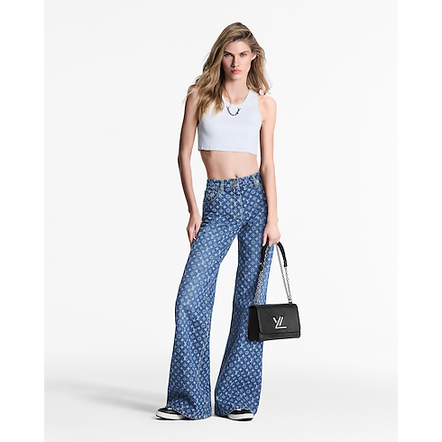 Jeans svasati con motivo Monogram Donna Abbigliamento Pantaloni | LOUIS VUITTON (Zoom prodotto)