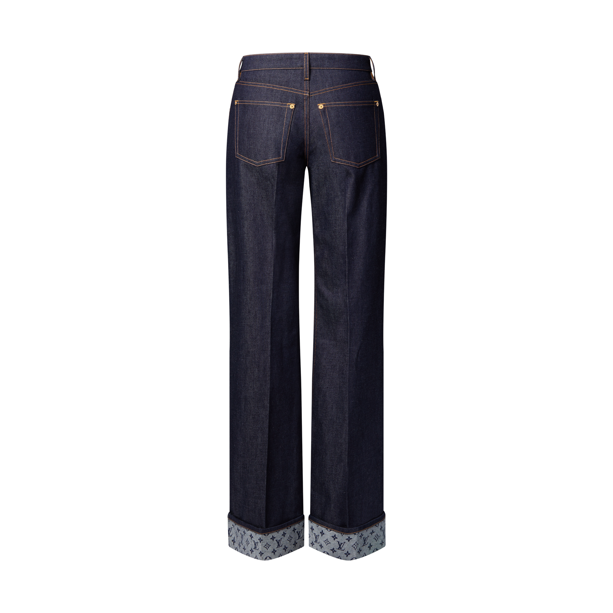 Jeans svasati con risvolti  Donna Abbigliamento Pantaloni | LOUIS VUITTON (Zoom prodotto)