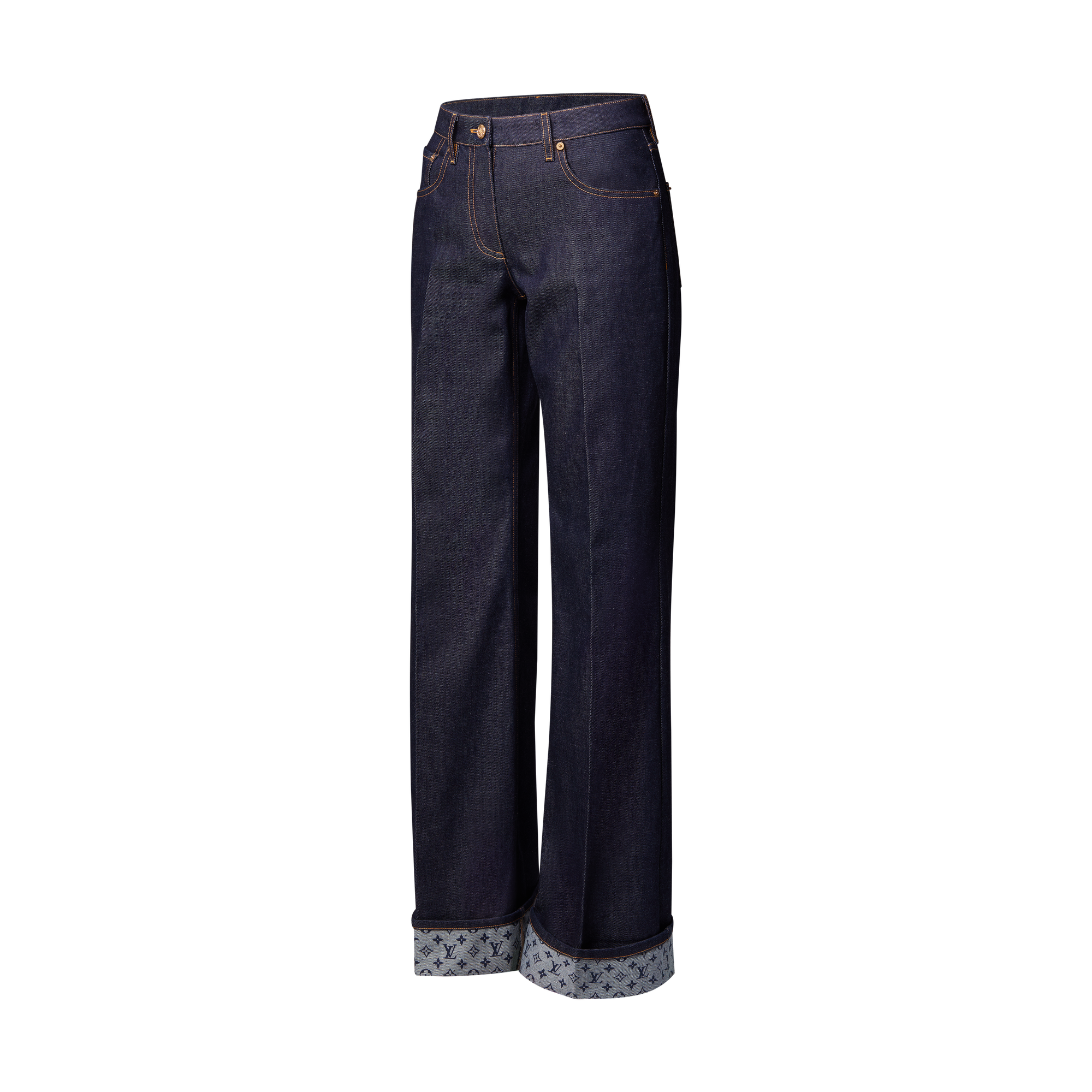 Jeans svasati con risvolti  Donna Abbigliamento Pantaloni | LOUIS VUITTON (Zoom prodotto)