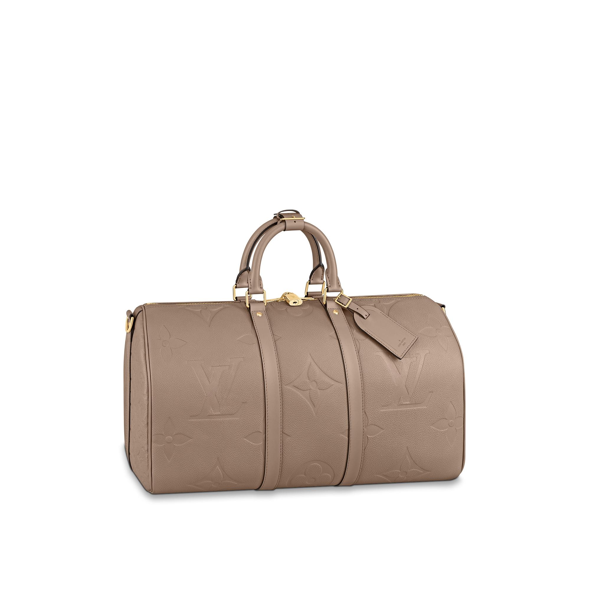 Keepall 45 BA Pelle Monogram Empreinte Novità Ramadan Ramadan Selection for Her | LOUIS VUITTON (Zoom prodotto)