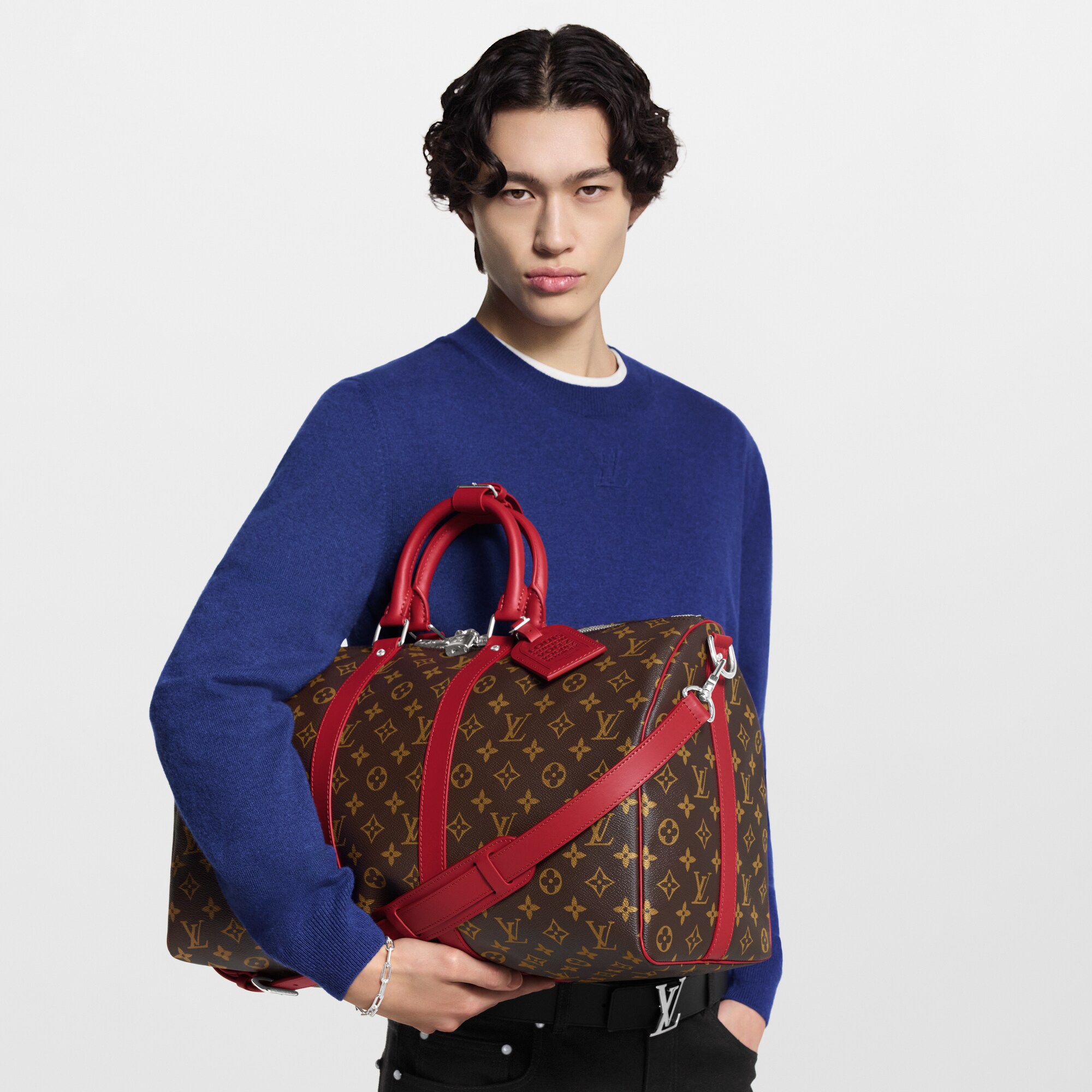 Keepall Bandoulière 45 G73 Regali Regali per la Festa della Mamma } | LOUIS VUITTON (Zoom prodotto)