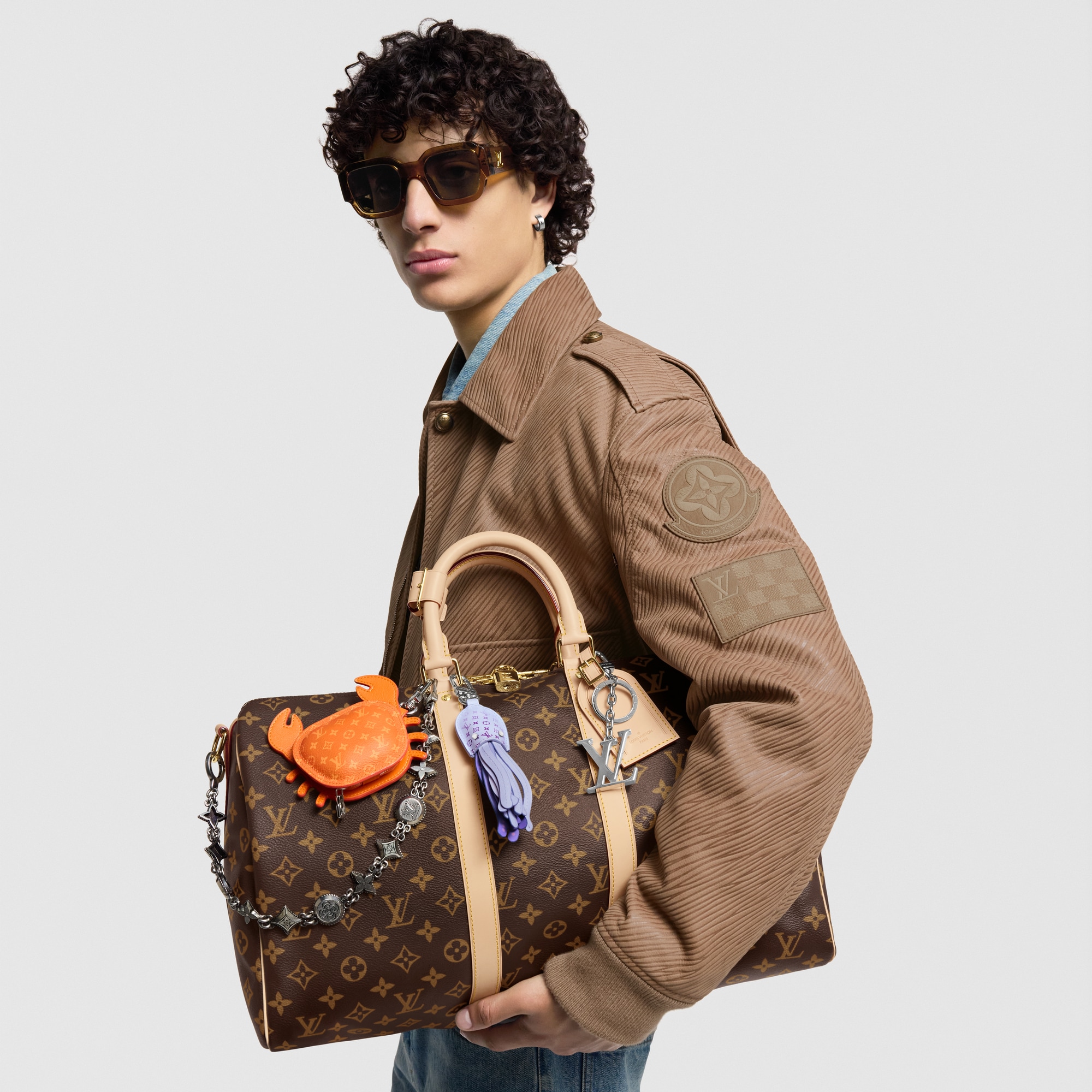 Keepall Bandoulière 45 Tela Monogram Uomo Viaggio Borse da Viaggio | LOUIS VUITTON (Zoom prodotto)