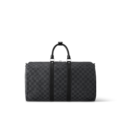 Keepall Bandoulière 45 Tela Damier Graphite Uomo Viaggio Tutte le Valigie e Accessori | LOUIS VUITTON (Zoom prodotto)