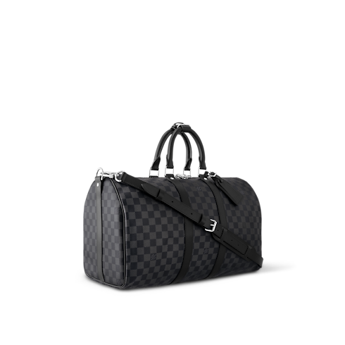 Keepall Bandoulière 45 Tela Damier Graphite Uomo Viaggio Tutte le Valigie e Accessori | LOUIS VUITTON (Zoom prodotto)