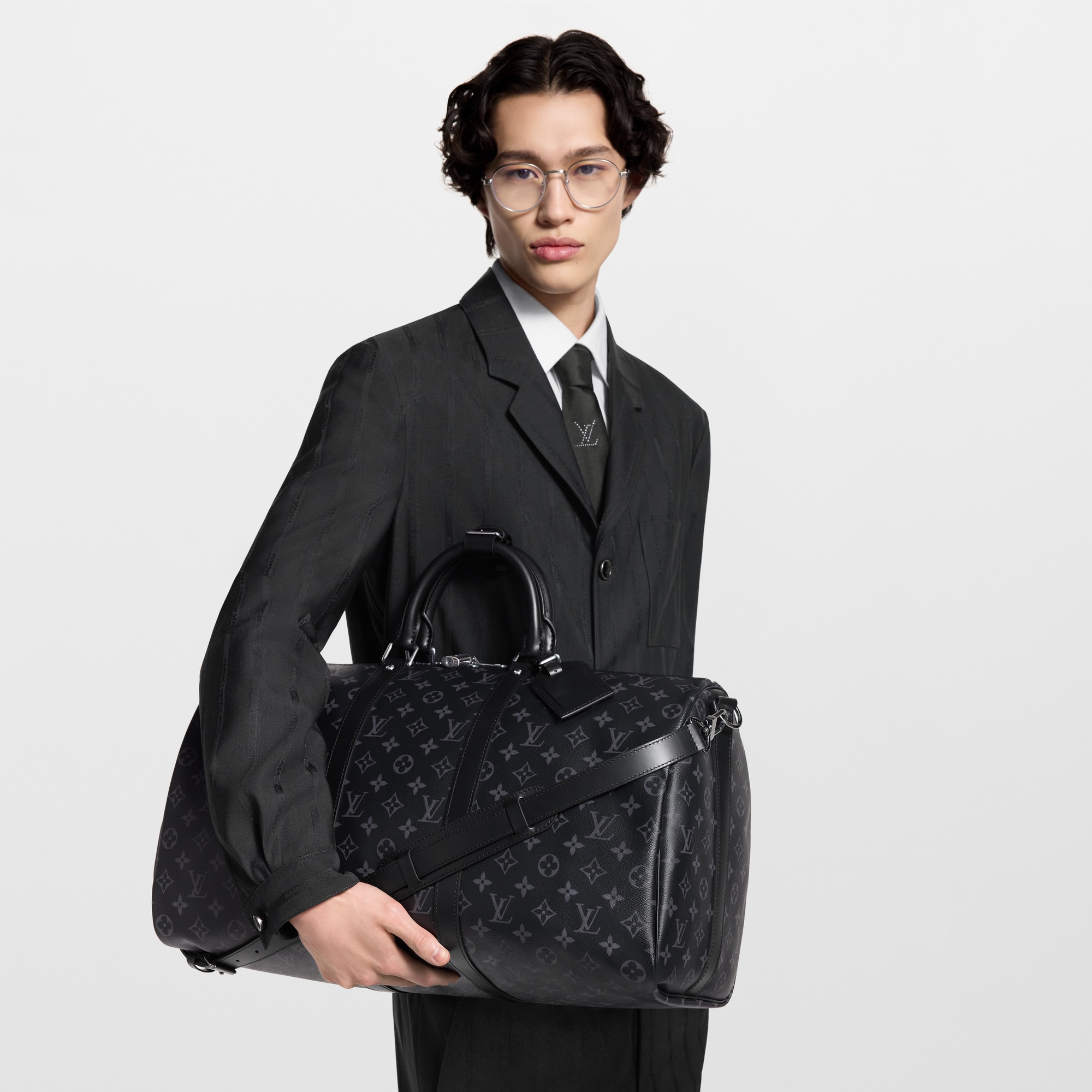 Keepall Bandoulière 50 Tela Monogram Eclipse Borse e Piccola Pelletteria Borse da Uomo LV Icons | LOUIS VUITTON (Zoom prodotto)