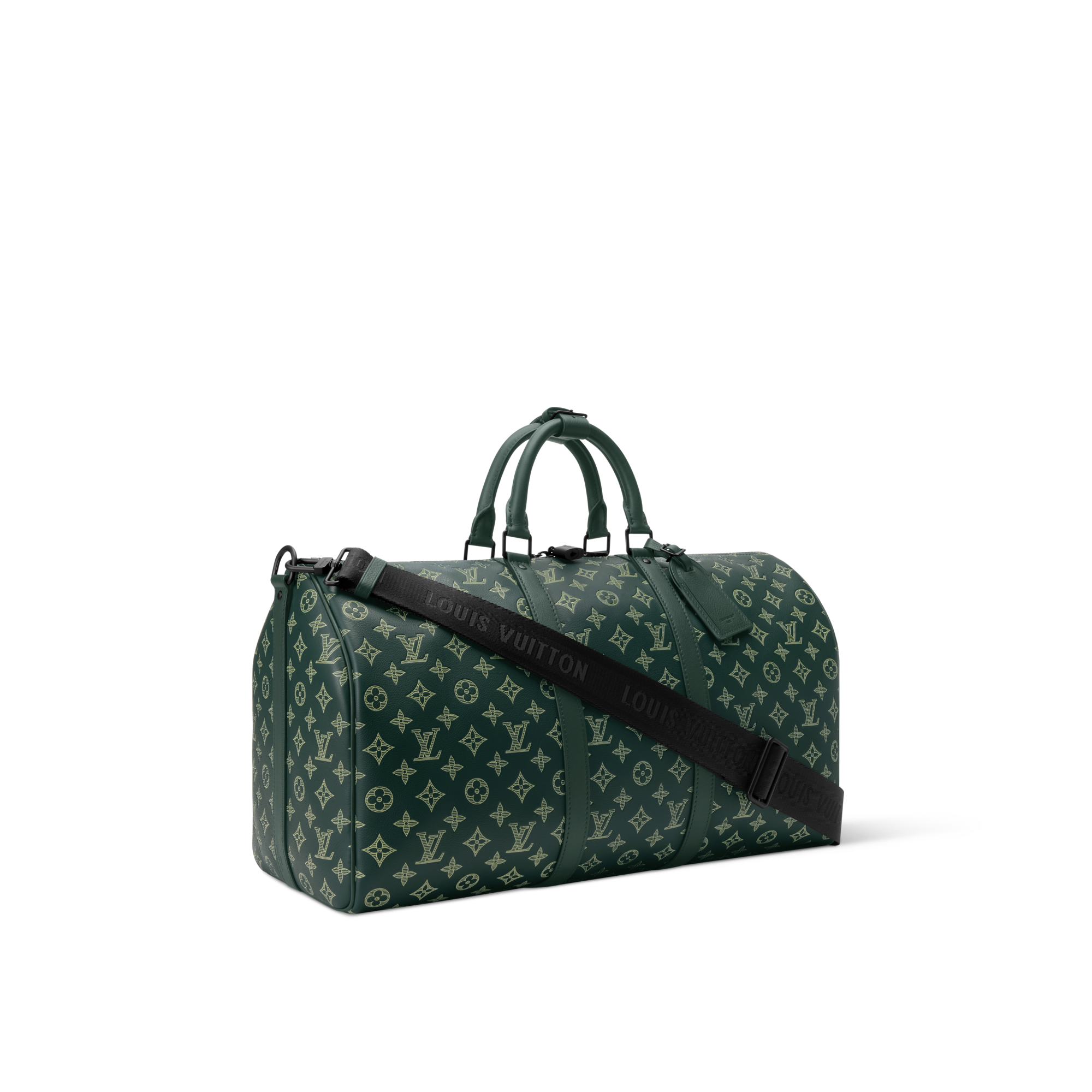 Keepall Bandoulière 50 Monogram Shadow Borse e Piccola Pelletteria Borse da Uomo LV Icons | LOUIS VUITTON (Zoom prodotto)