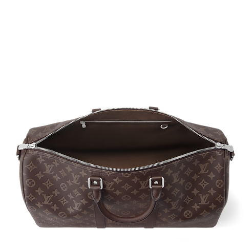 Keepall Bandoulière 50 Monogram Shadow Valigie e Viaggi Borse da Viaggio Tutte le Borse da Viaggio | LOUIS VUITTON (Zoom prodotto)