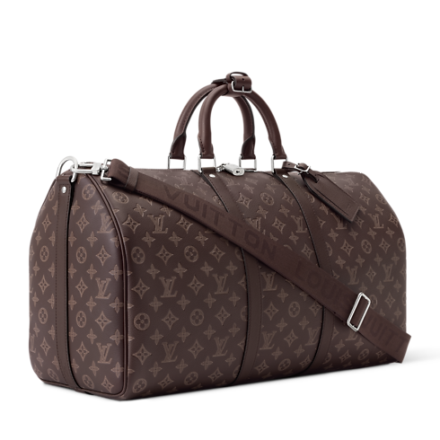 Keepall Bandoulière 50 Monogram Shadow Valigie e Viaggi Borse da Viaggio Tutte le Borse da Viaggio | LOUIS VUITTON (Zoom prodotto)