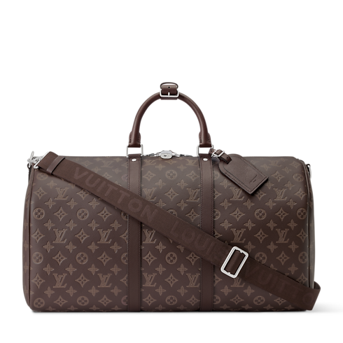 Keepall Bandoulière 50 Monogram Shadow Valigie e Viaggi Borse da Viaggio Tutte le Borse da Viaggio | LOUIS VUITTON (Zoom prodotto)