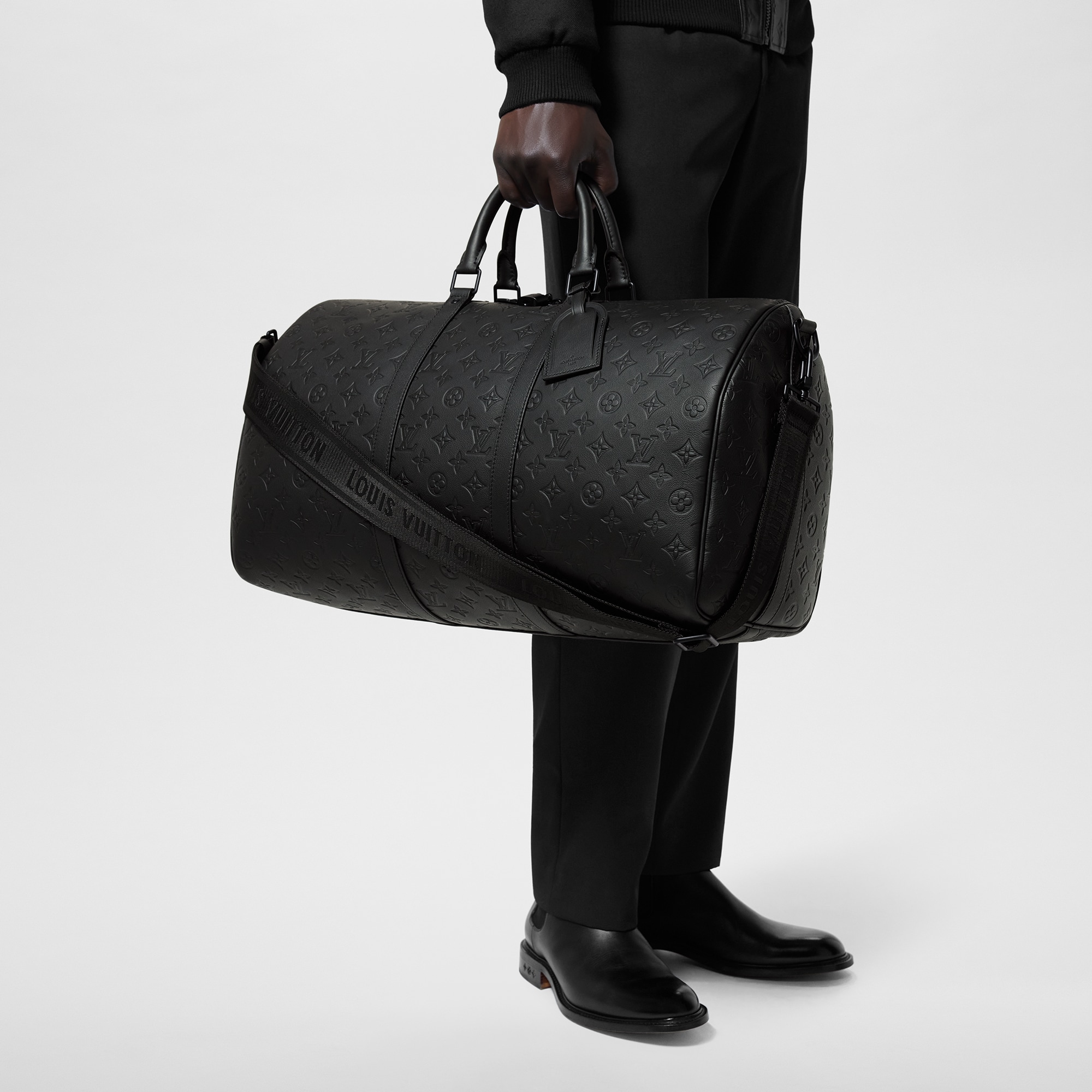 Keepall Bandoulière 50 Monogram Shadow Uomo Discontinued Product Obs 11 | LOUIS VUITTON (Zoom prodotto)