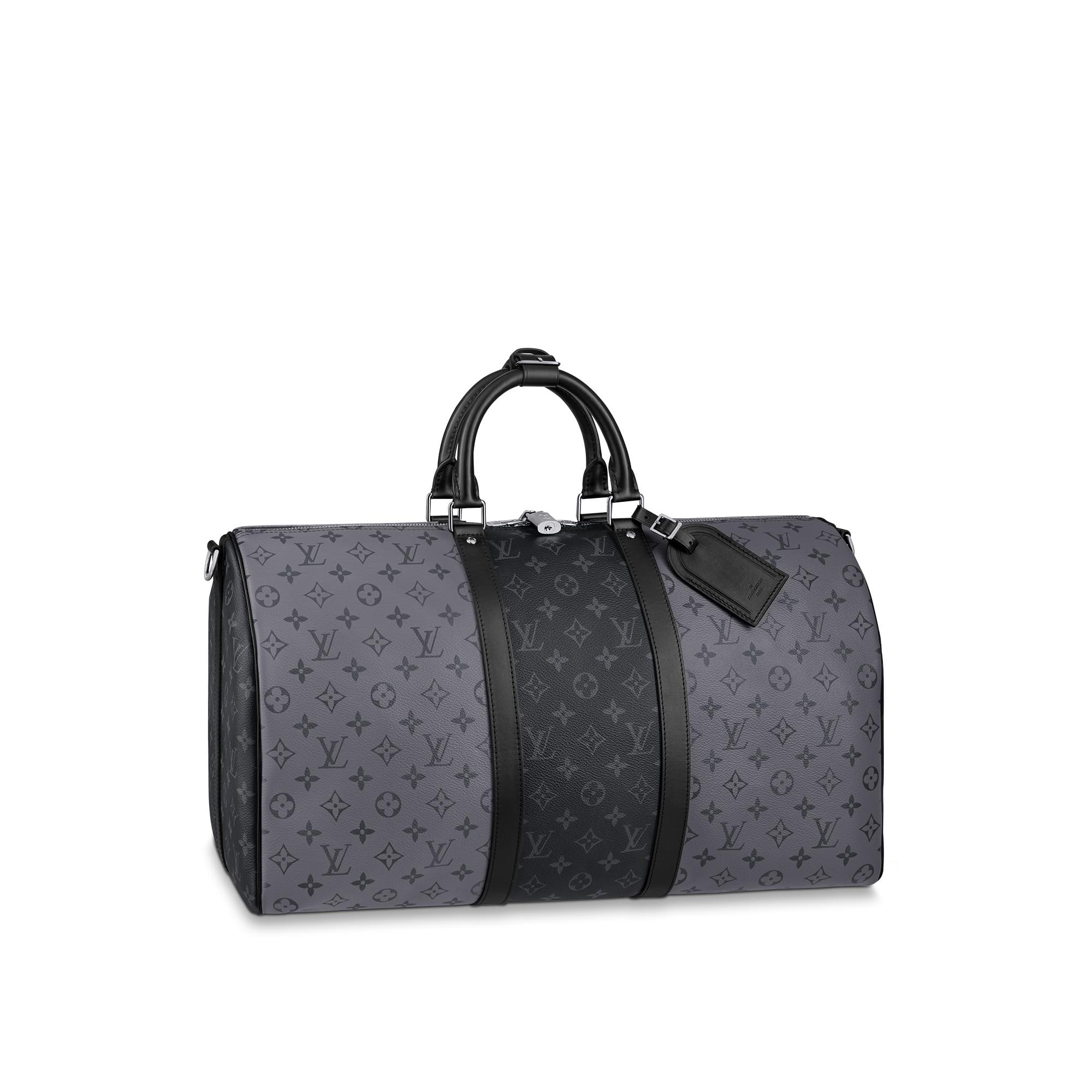 Keepall Bandoulière 50 Tela Monogram Eclipse Uomo Viaggio Borse da Viaggio | LOUIS VUITTON (Zoom prodotto)